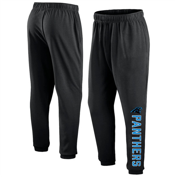 Men's Carolina Panthers Black Chop Block Fleece Sweatpants